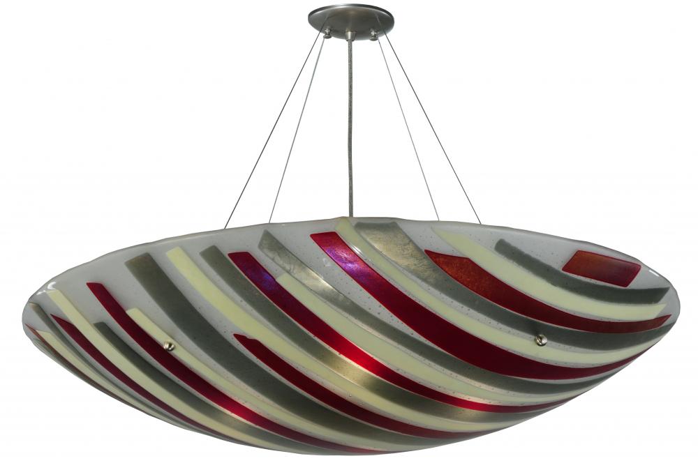 35.25&#34;W Metro Fusion Jubilee Glass Inverted Pendant