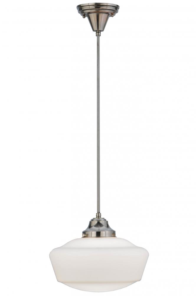 12&#34;W Revival Schoolhouse W/Traditional Globe Pendant