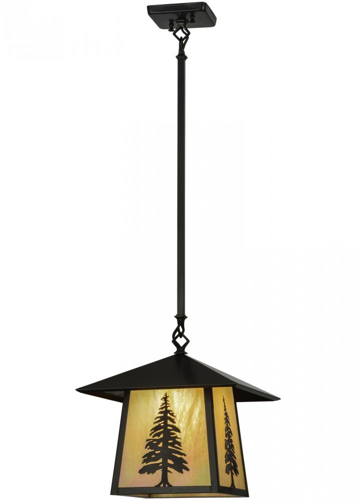 12&#34;Sq Stillwater Tall Pine Pendant
