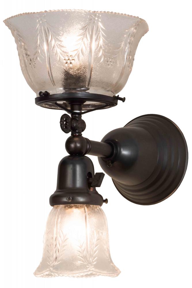 8&#34; Wide Revival Gas & Electric 2 Light Wall Sconce