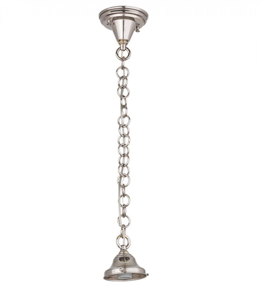 5&#34; Wide Polished Nickel 1 Light Pendant Hardware