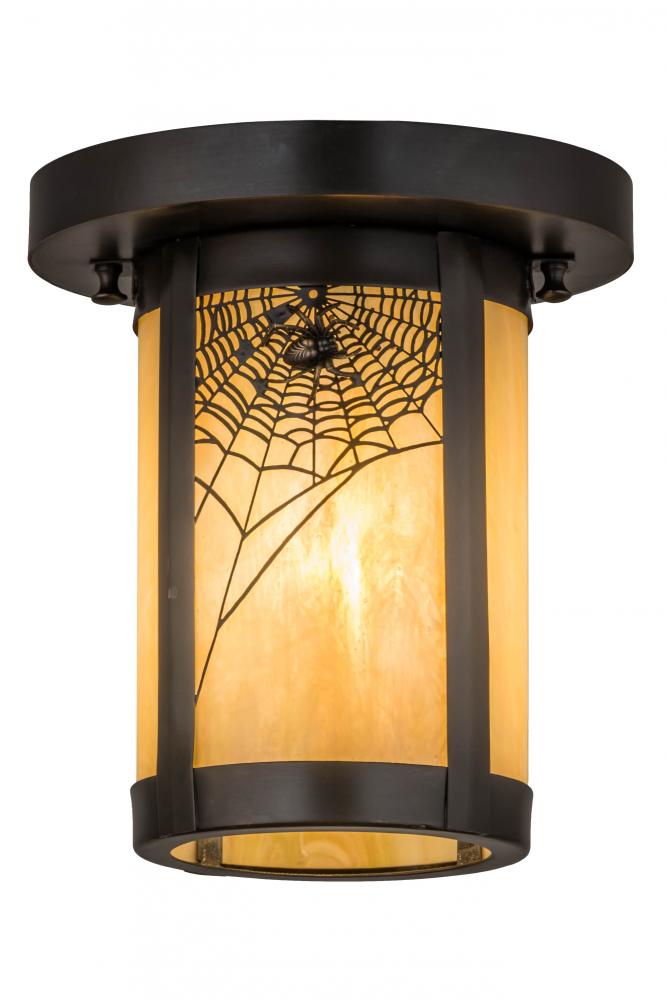 8&#34;W Fulton Spider Web Flushmount
