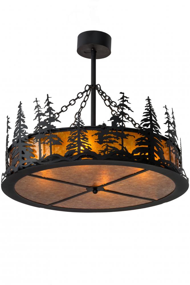 36&#34; Wide Tall Pines Inverted Pendant
