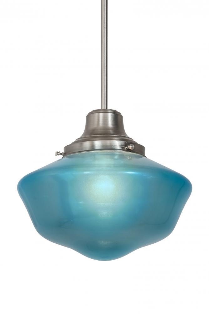14&#34;W Revival Schoolhouse W/Traditional Globe Pendant