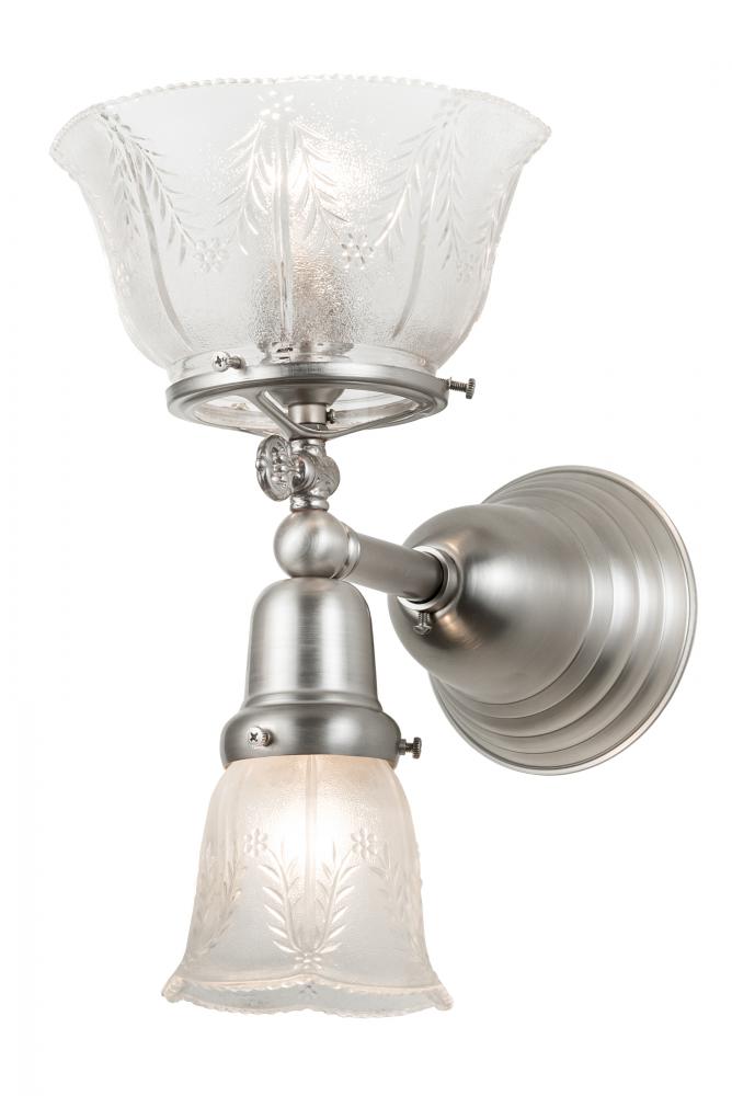 7.5&#34; Wide Revival Gas & Electric 2 Light Wall Sconce