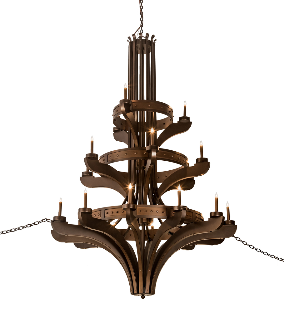 61&#34; Wide Castilla 21 Light Three Tier Chandelier