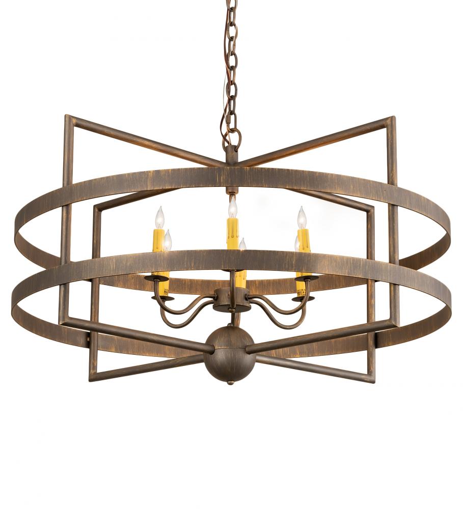 36&#34; Wide Aldari 6 Light Chandelier