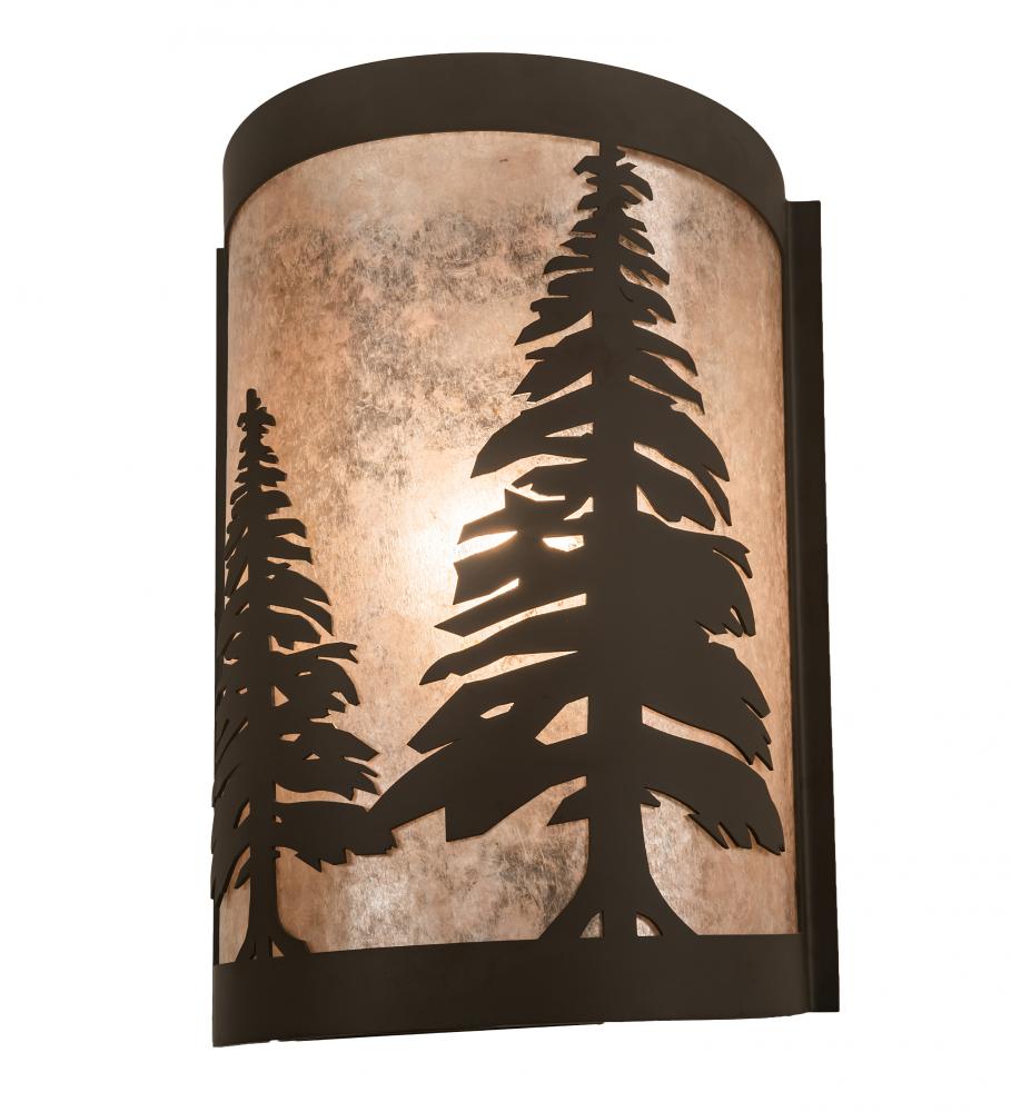 8&#34; Wide Tall Pines Right Wall Sconce