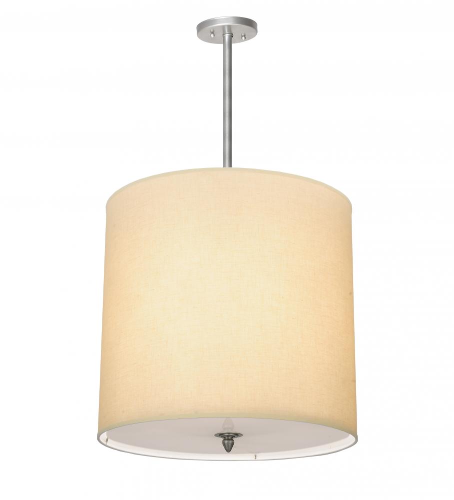 18&#34; Wide Cilindro Beige Textrene Pendant