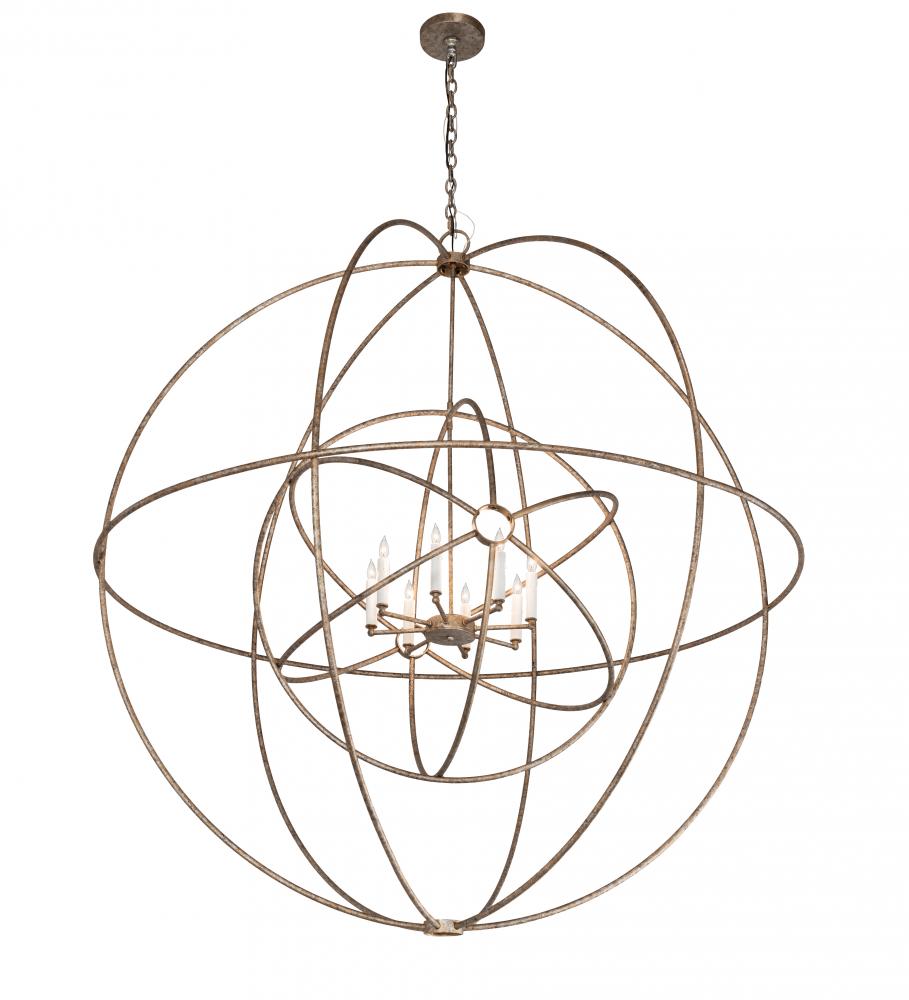 60&#34; Wide Atom Enerjisi 8 Light Chandelier