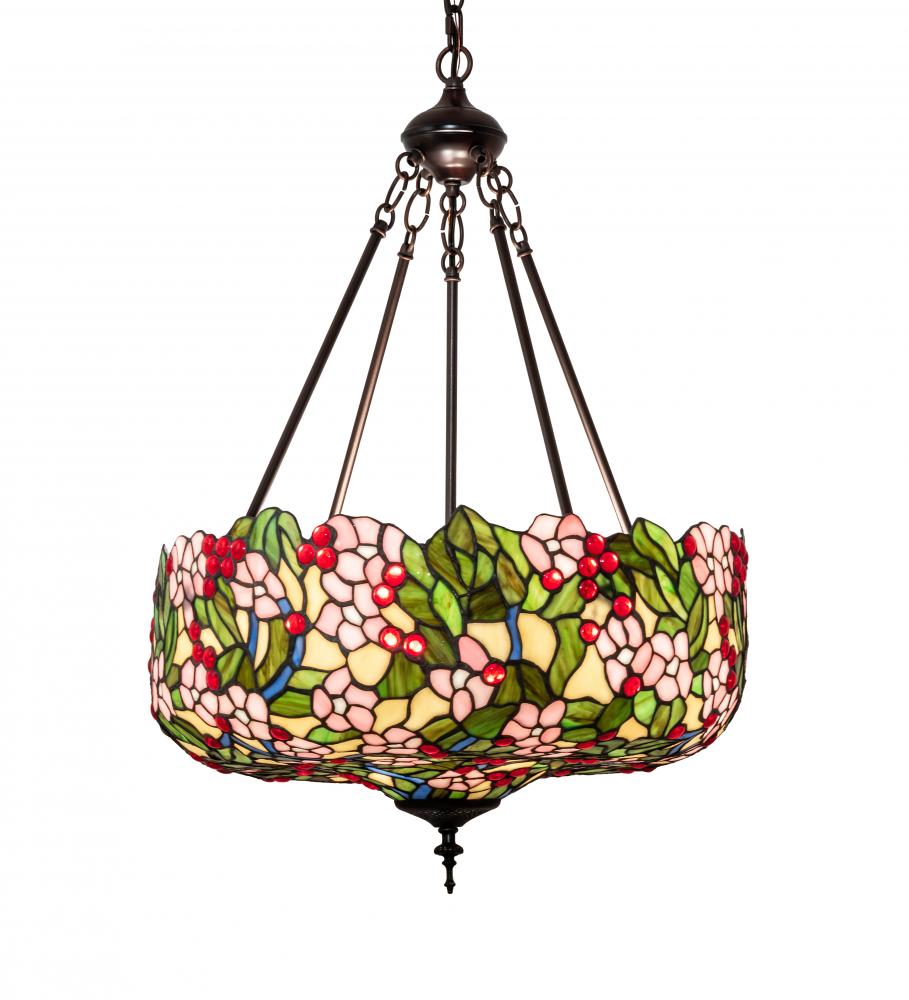 20&#34; Wide Tiffany Cherry Blossom Inverted Pendant