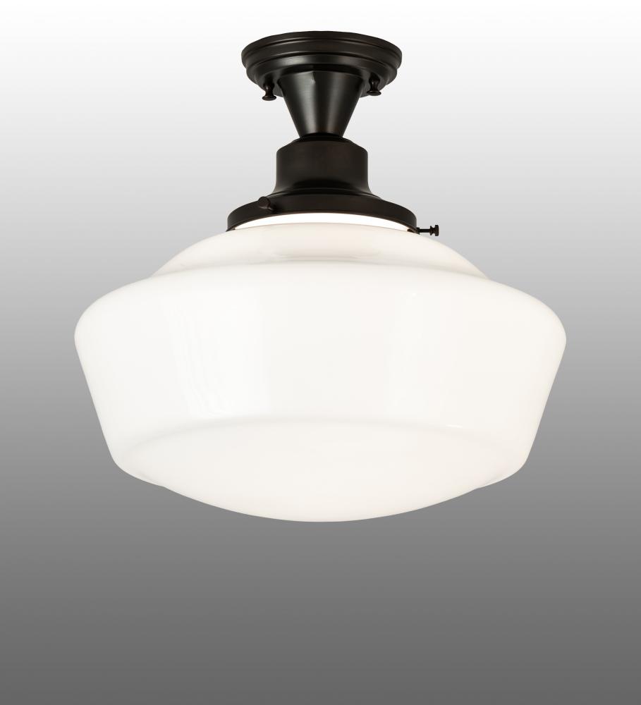 16&#34; Wide Revival Schoolhouse Flushmount