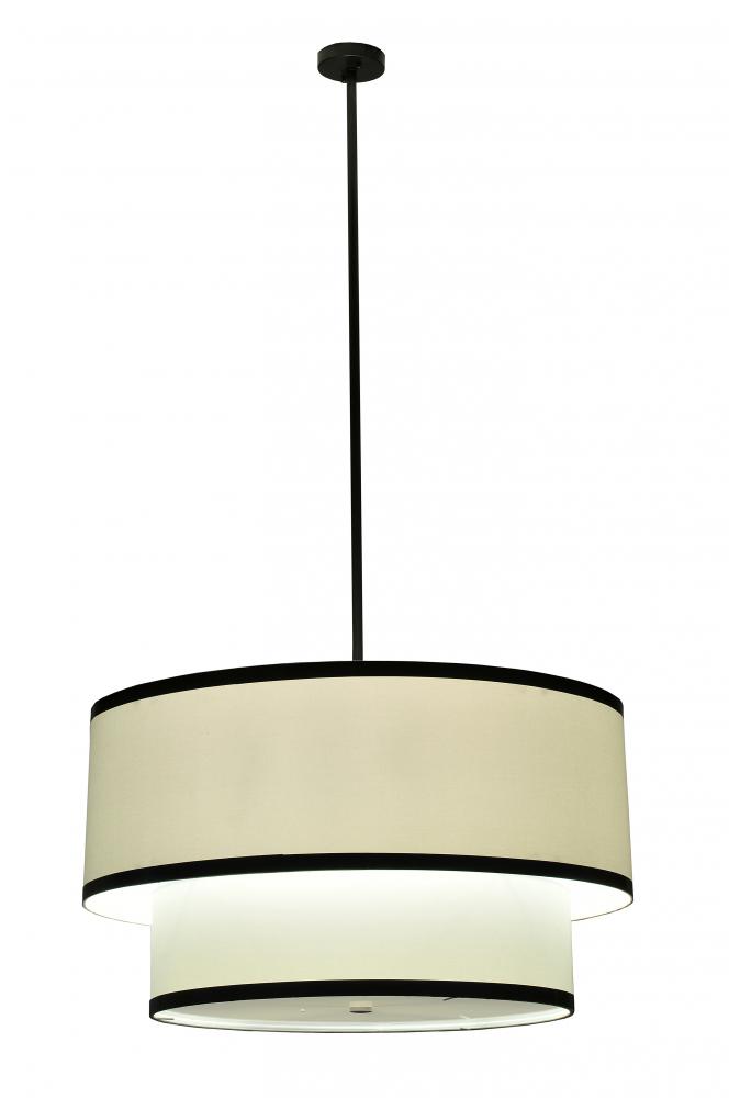 36&#34; Wide Cilindro 2 Tier Textrene Pendant
