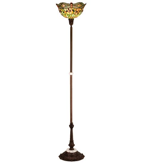 69&#34;H Tiffany Hanginghead Dragonfly Torchiere