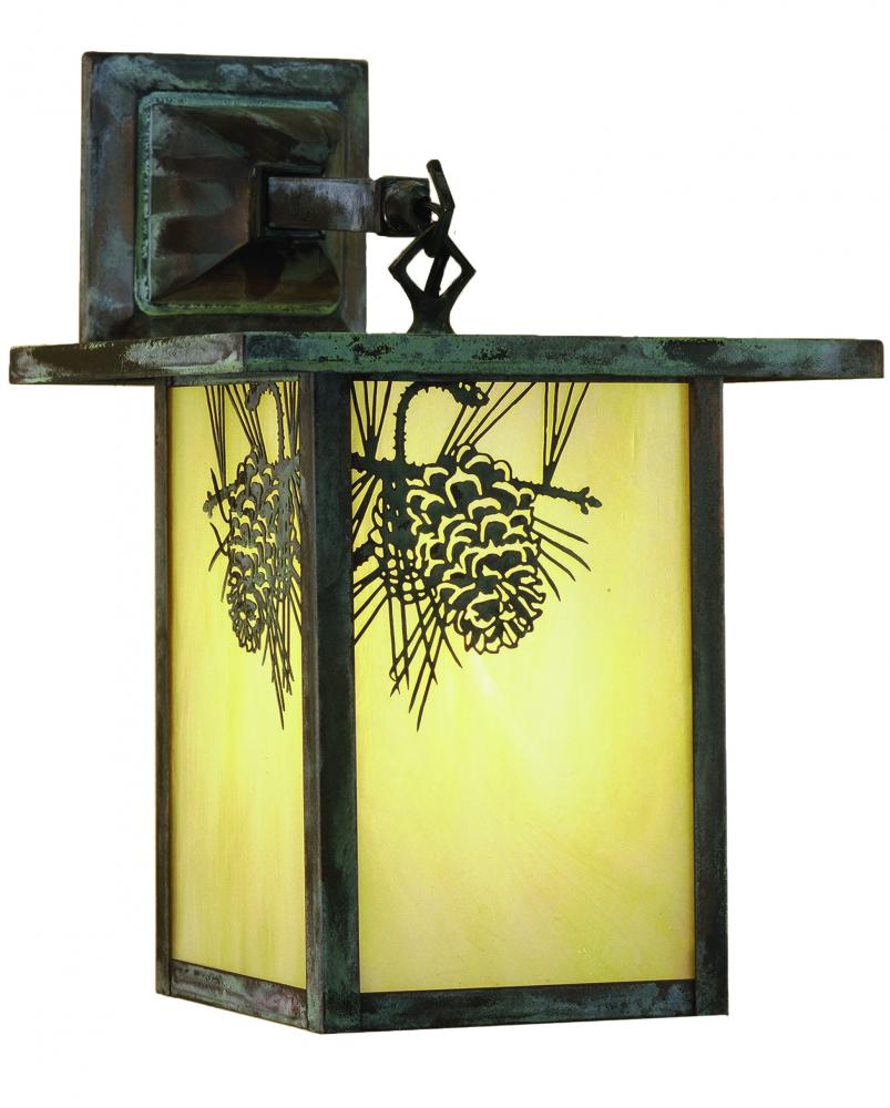 9&#34;W Hyde Park Winter Pine Hanging Wall Sconce