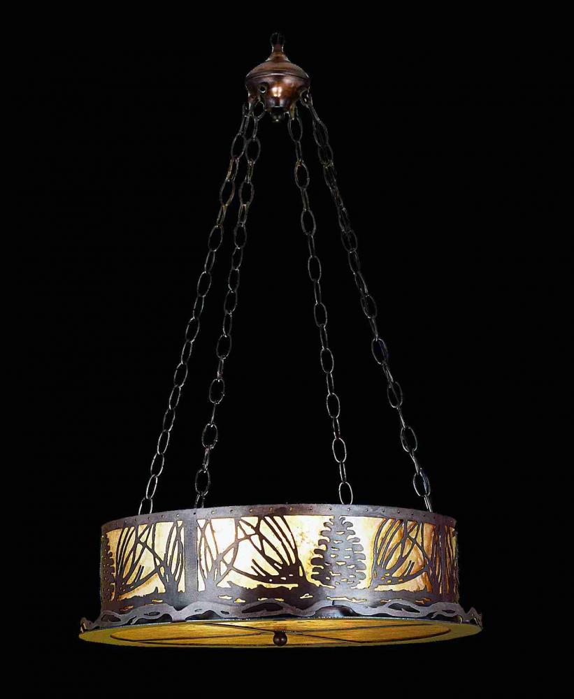 60&#34;W Mountain Pine Inverted Pendant
