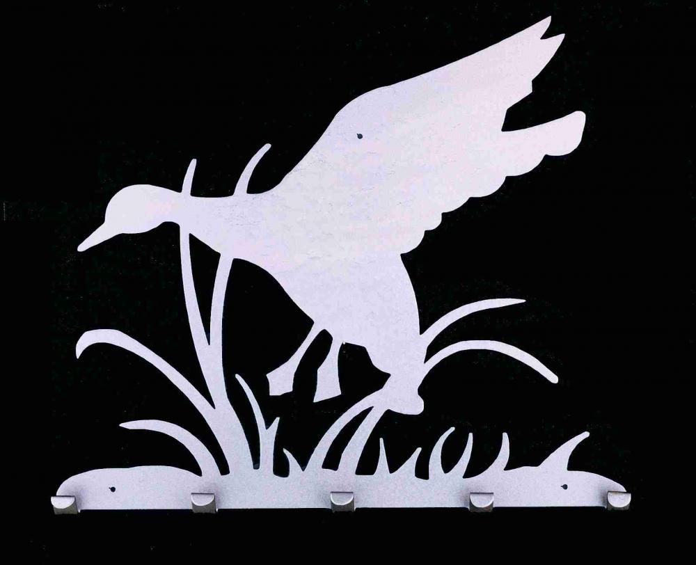 20&#34;W Ducks in Flight 5 Hooks Coat Rack