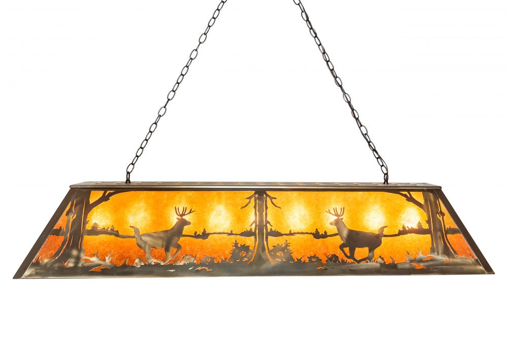 60&#34; Long Deer at Lake Oblong Pendant