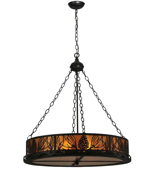 48&#34;W Mountain Pine Inverted Pendant