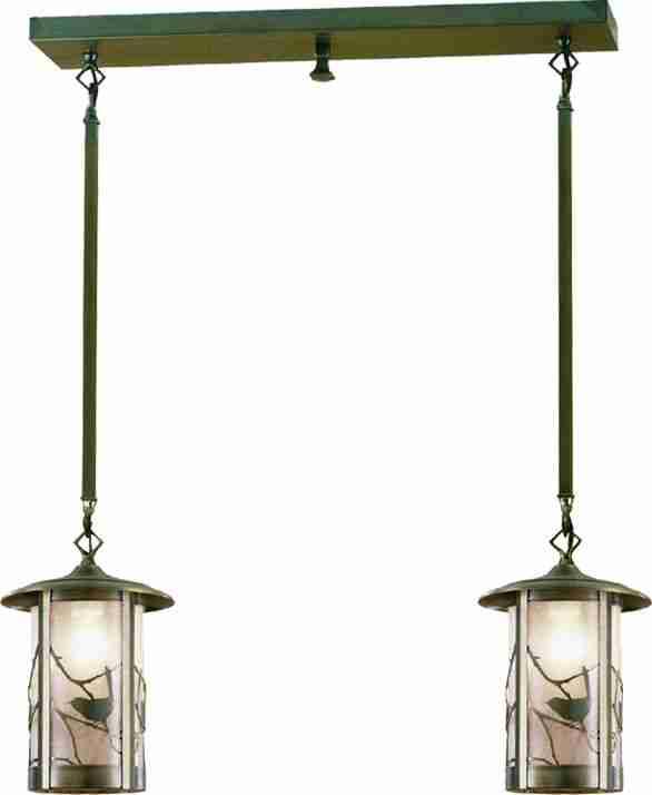 26&#34;L Fulton Song Bird 2 LT Island Pendant