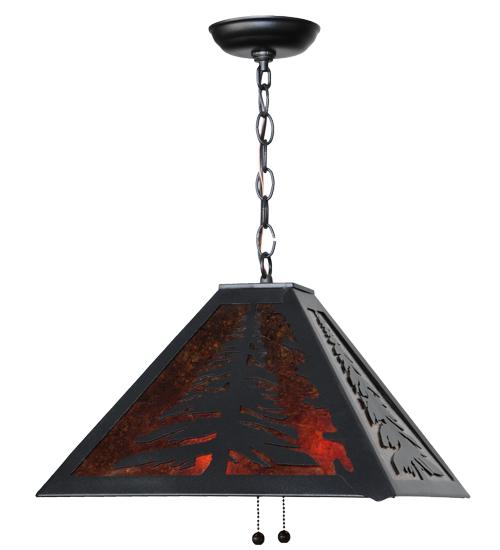 15.5&#34;Sq Tall Pines Pendant
