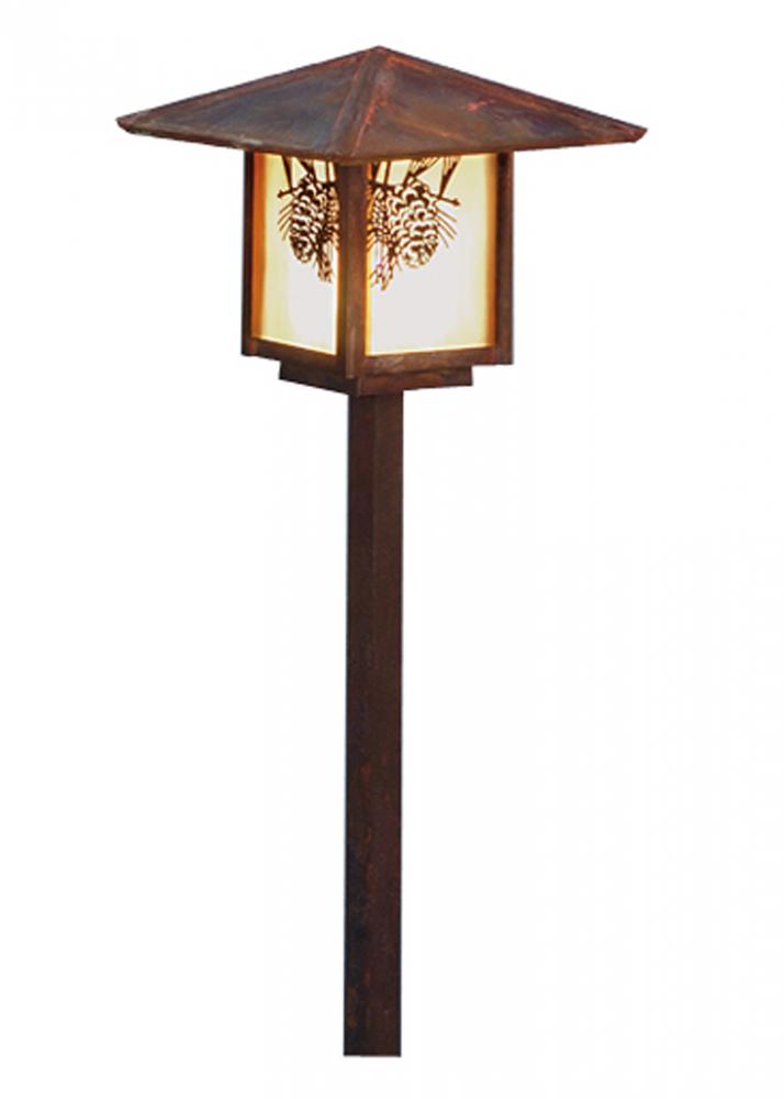22&#34; High Seneca Winter Pine Landscape Fixture