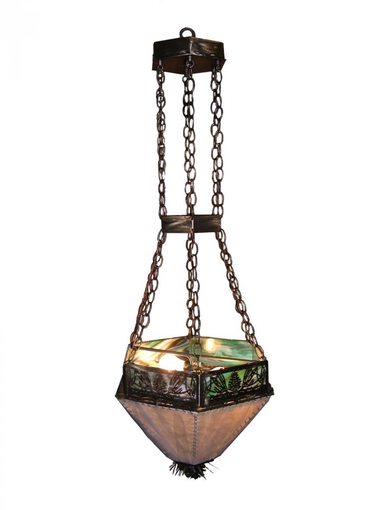19&#34;W Mountain Pine Inverted Pendant