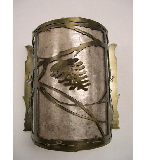 6.5&#34;W Whispering Pines Wall Sconce