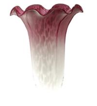 Meyda White 10159 - 4&#34; Wide X 6&#34; High Pink/White Pond Lily Shade