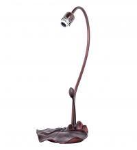 Meyda White 10194 - 16&#34; High Lily Gooseneck Table Base