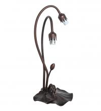 Meyda White 10196 - 16&#34; High Lily 2 Light Table Base