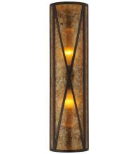 Meyda White 106559 - 8&#34; Wide Saltire Craftsman Wall Sconce