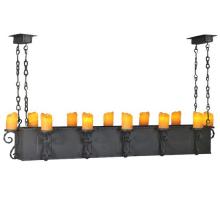 Meyda White 106933 - 68&#34; Long Carpathian 12 Light Oblong Chandelier