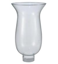 Meyda White 110185 - 3.75&#34;W Hurricane Clear Glass Shade