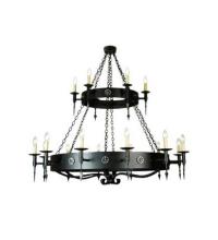 Meyda White 111559 - 60&#34; Wide Warwick 18 Light Two Tier Chandelier