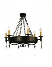 Meyda White 111562 - 24&#34; Wide Warwick 6 Light Chandelier