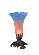 Meyda White 11311 - 8&#34; High Pink/Blue Accent Lamp