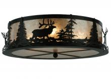 Meyda White 113621 - 22&#34; Wide Elk at Dusk Flushmount