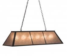 Meyda White 114622 - 48&#34;L Tri-Panel Oblong Pendant