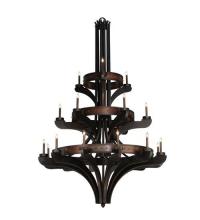 Meyda White 115048 - 62&#34;W Castilla 21 LT Three Tier Chandelier