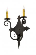 Meyda White 115269 - 12&#34;W Angelique 2 LT Wall Sconce