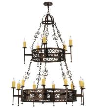 Meyda White 115334 - 48&#34;W Toscano 15 LT Two Tier Chandelier