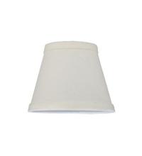 Meyda White 116575 - 5.25&#34;W X 4&#34;H Natural Linen Fabric Shade
