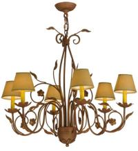 Meyda White 116650 - 31&#34;W Bordeaux 6 LT Chandelier
