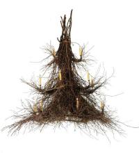Meyda White 117698 - 72&#34; Wide Twigs 3 Tier Chandelier