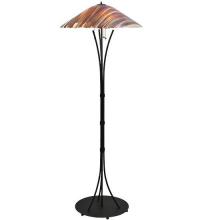 Meyda White 117751 - 65&#34;H Marina Fused Glass Floor Lamp