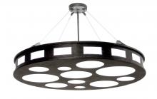 Meyda White 120274 - 42&#34; Wide Geo Semi-Flushmount