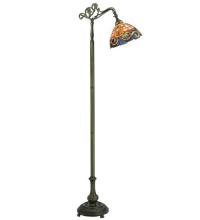 Meyda White 120578 - 63&#34;H Saturday Morning Bridge Arm Floor Lamp