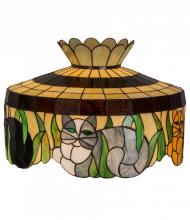 Meyda White 12162 - 20&#34; Wide Cat Shade