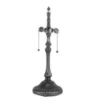 Meyda White 12223 - 23&#34;H RIBBED 2 LT TABLE BASE HARDWARE
